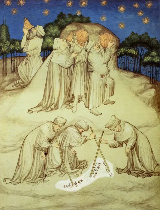 Framed Print : Astronomers Using Astrolabes Date: 1450 Framed Print : Astronomers Using Astrolabes Date: 1450