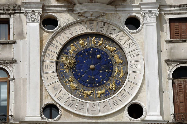 Astronomical clock in the Clock Tower of St. Marks Square