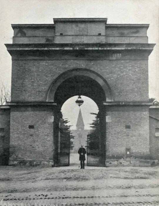 Framed Print : Asylum Entrance, Hanwell, Middlesex Framed Print : Asylum Entrance, Hanwell, Middlesex