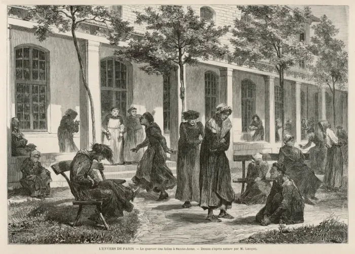 Framed Print : Asylum of St. Anne / 1871 Framed Print : Asylum of St. Anne / 1871
