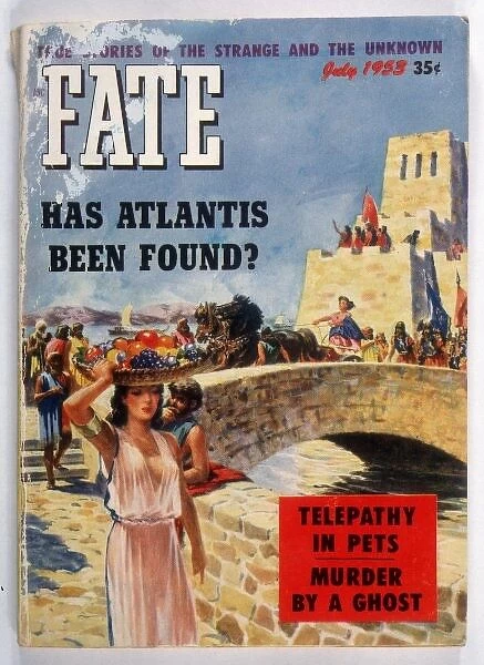 Atantis. Cover of Fate Magazine depicting an artists impression of Atlantis