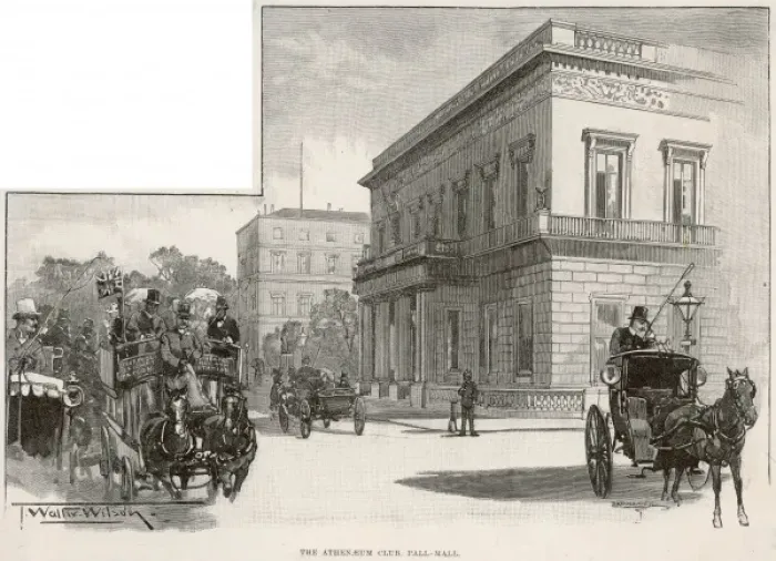 Framed Print : Athenaeum Club 1893 Framed Print : Athenaeum Club 1893