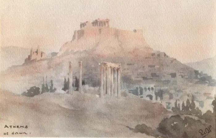 Framed Print : Athens at Dawn Framed Print : Athens at Dawn