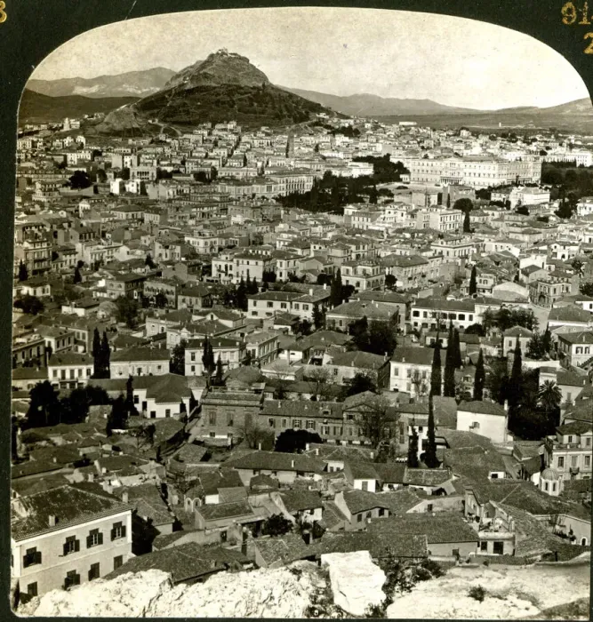 Framed Print : Athens and Lycabettus Hill from the Acropolis, Greece Framed Print : Athens and Lycabettus Hill from the Acropolis, Greece