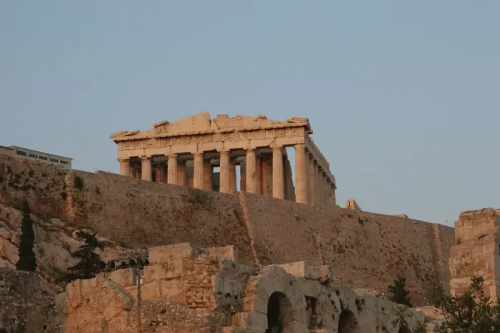Framed Print : Athens. View of the Acropolis. Parthenon. Sunset Framed Print : Athens. View of the Acropolis. Parthenon. Sunset