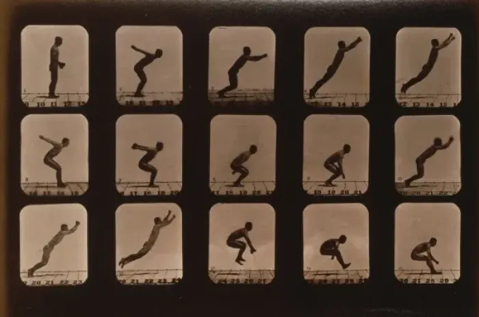 Framed Print : Athletes. Standing leaps Framed Print : Athletes. Standing leaps