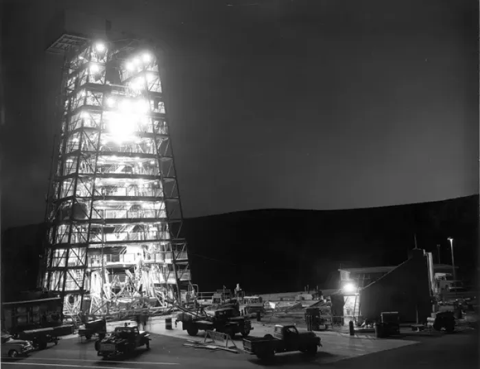 Framed Print : The Atlas missile test tower at the Sycamore Canyon Framed Print : The Atlas missile test tower at the Sycamore Canyon