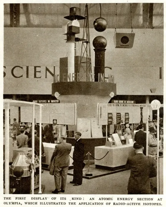 Framed Print : Atomic energy stand at British Industries Fair 1949 Framed Print : Atomic energy stand at British Industries Fair 1949