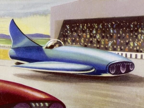 Atomic Motor Race. Motor Racing with Atom-Powered Vehicles