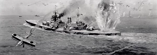 Attack on the battleship Prince of Wales