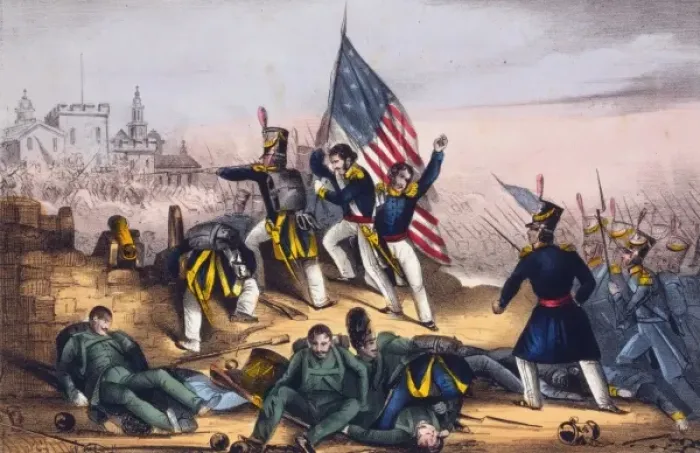 Framed Print : Attack on Chapultepec, Sept. 13th 1847--Mexicans routed with Framed Print : Attack on Chapultepec, Sept. 13th 1847--Mexicans routed with
