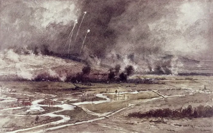 Framed Print : Attack on German positions north of the Aisne, France, WW1 Framed Print : Attack on German positions north of the Aisne, France, WW1