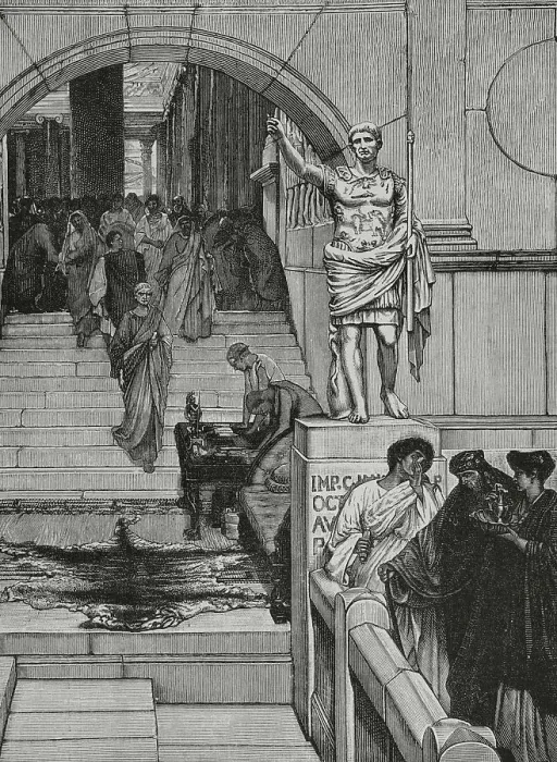 Framed Print : Audience with Agrippa (63 BC-12 BC) Framed Print : Audience with Agrippa (63 BC-12 BC)