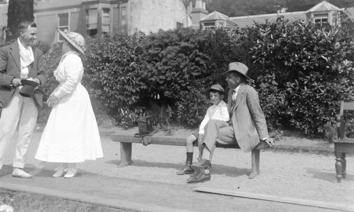 Framed Print : Audience at an Edwardian tennis match Framed Print : Audience at an Edwardian tennis match