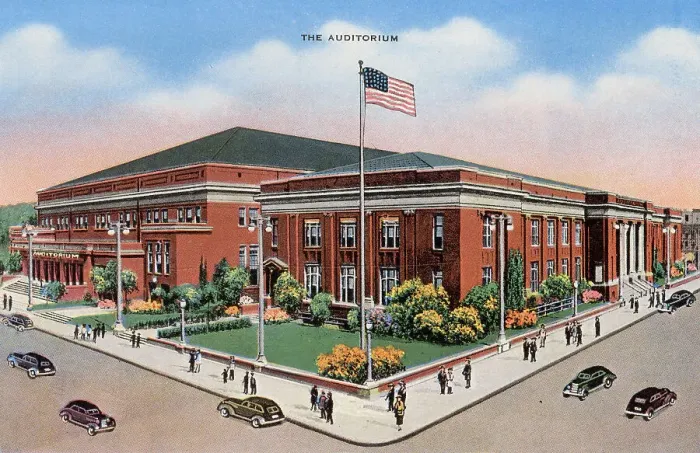Framed Print : The Auditorium, Milwaukee, Wisconsin, USA Date: circa 1940 Framed Print : The Auditorium, Milwaukee, Wisconsin, USA Date: circa 1940