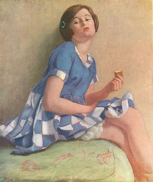 Audrey. A portrait oil painting of a girl, Audrey Hughes