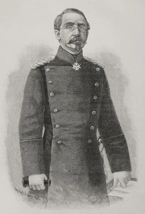 Framed Print : August Karl von Goeben (1816-1880). Prussian general Framed Print : August Karl von Goeben (1816-1880). Prussian general