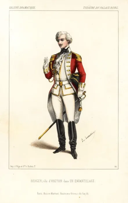 Framed Print : Auguste Berger as Hector in Un Enfantillage, 1844 Framed Print : Auguste Berger as Hector in Un Enfantillage, 1844