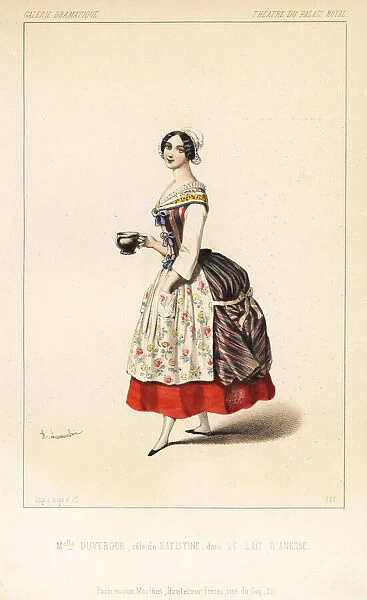 Augustine Duverger as Batistine in Le Lait d Anesse, 1846