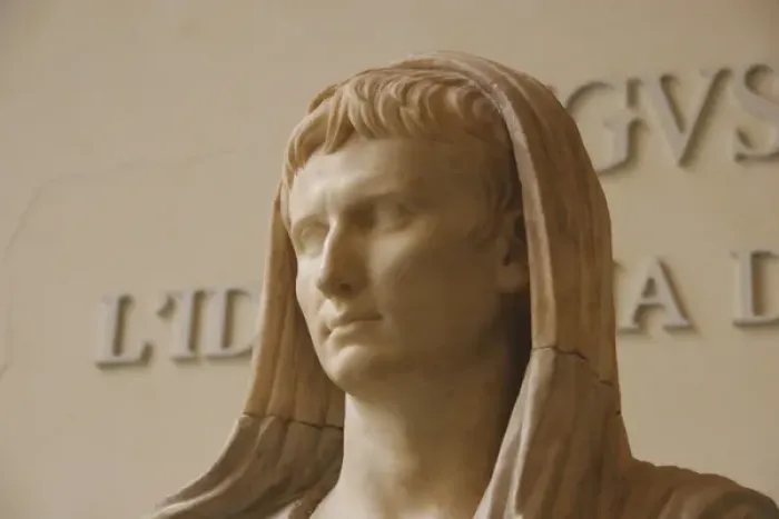 Framed Print : Augustus (61 B. C-14 A. D). as Pontifex Maximus Framed Print : Augustus (61 B. C-14 A. D). as Pontifex Maximus