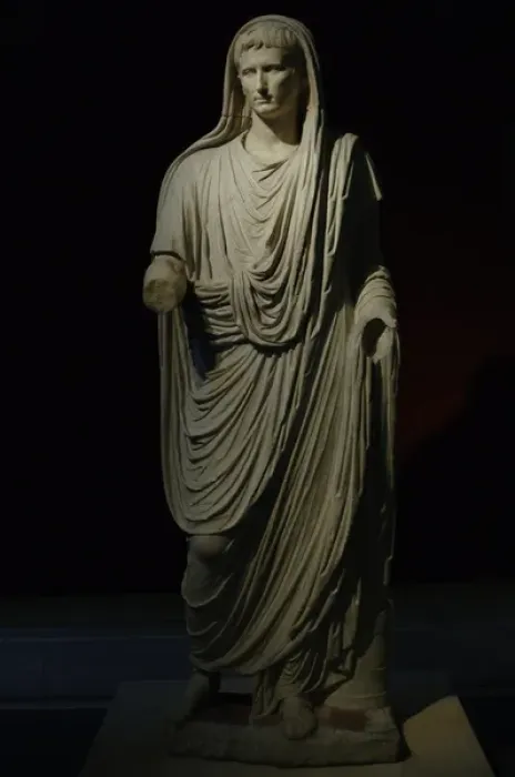 Framed Print : Augustus (61 B. C. -14 A. D) as Pontifex Maximus Framed Print : Augustus (61 B. C. -14 A. D) as Pontifex Maximus