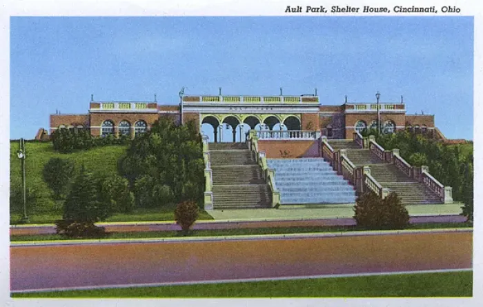 Framed Print : Ault Park, Shelter House, Cincinnati, Ohio, USA Framed Print : Ault Park, Shelter House, Cincinnati, Ohio, USA
