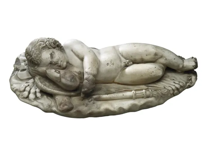 Framed Print : Auras sleeping on Hercules weapons. 1st c. Roman Framed Print : Auras sleeping on Hercules weapons. 1st c. Roman