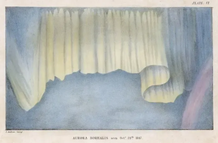 Framed Print : Aurora Borealis 1847 Framed Print : Aurora Borealis 1847