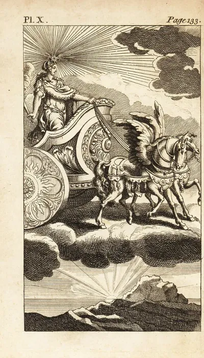 Framed Print : Aurora, Roman goddess of dawn in a chariot Framed Print : Aurora, Roman goddess of dawn in a chariot