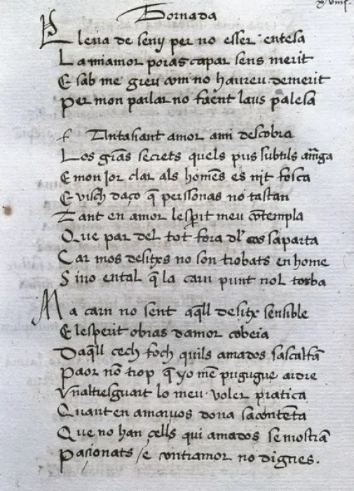 Framed Print : Ausias March (ca. 1397-1425). Valencian poet. Page of Tornad Framed Print : Ausias March (ca. 1397-1425). Valencian poet. Page of Tornad