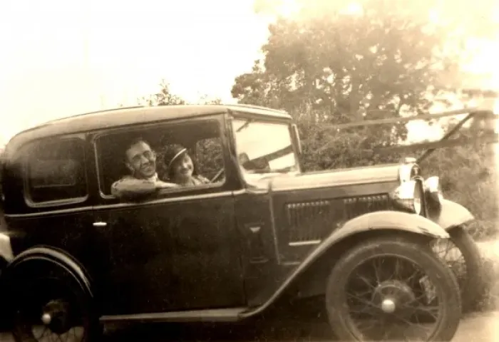 Framed Print : Austin 7 RN Saloon Framed Print : Austin 7 RN Saloon