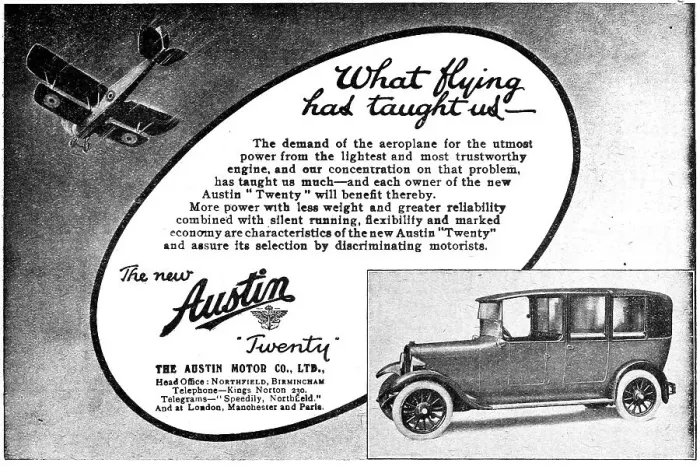Framed Print : Austin Twenty - Austin 20 Motor Car 1919 Framed Print : Austin Twenty - Austin 20 Motor Car 1919
