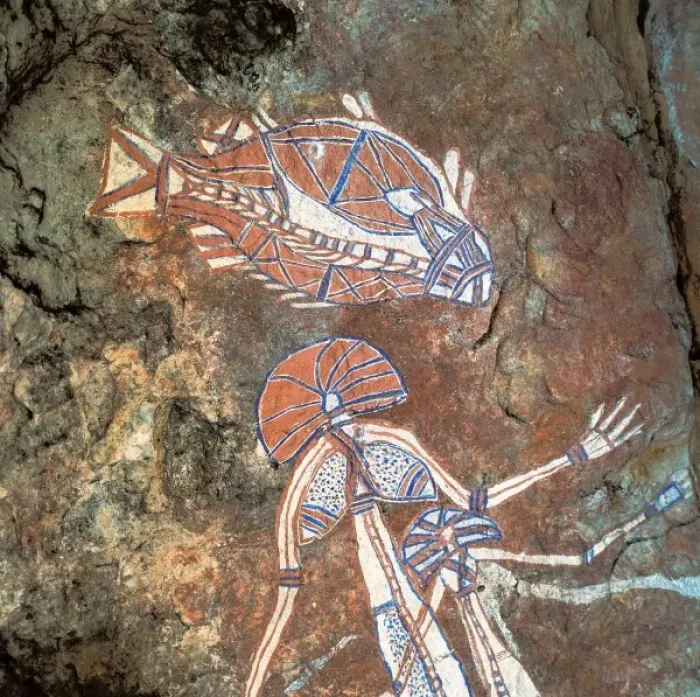 Framed Print : AUSTRALIA. Darwin. Nourlangie Rock Art Site. Cave Framed Print : AUSTRALIA. Darwin. Nourlangie Rock Art Site. Cave