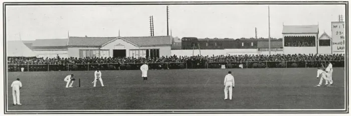 Framed Print : Australia beating England at cricket by three runs Framed Print : Australia beating England at cricket by three runs