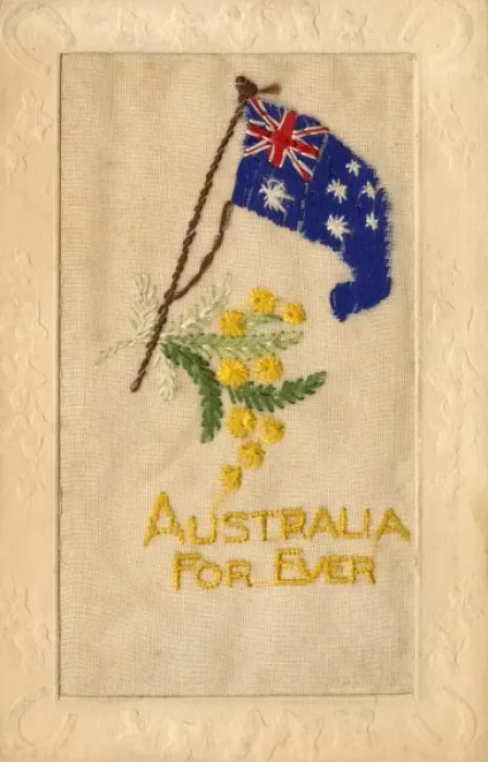 Framed Print : Australia forever - patriotic card Framed Print : Australia forever - patriotic card