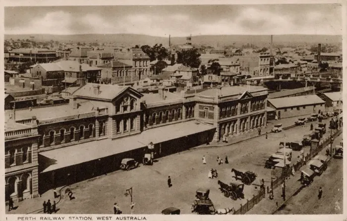 Framed Print : Australia - Perth Railway Station, Western Australia Framed Print : Australia - Perth Railway Station, Western Australia