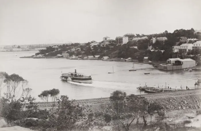 Framed Print : Australia - Sydney, Lavender Bay, paddle steamer Framed Print : Australia - Sydney, Lavender Bay, paddle steamer