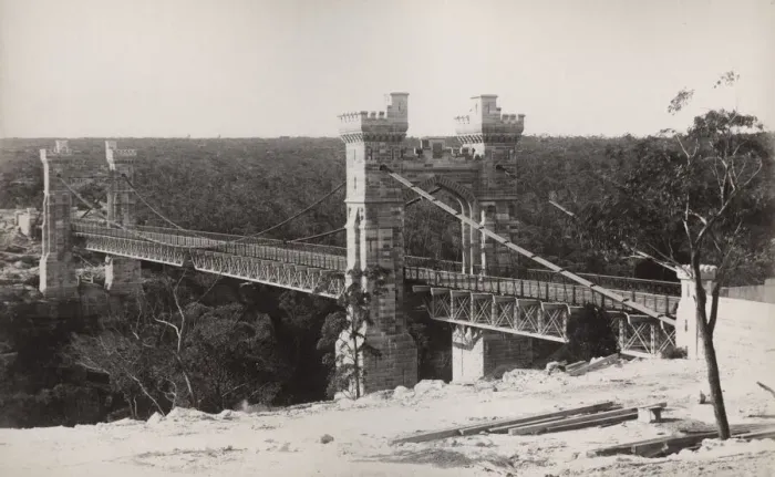 Framed Print : Australia - Sydney - suspension bridge, Northbridge Framed Print : Australia - Sydney - suspension bridge, Northbridge