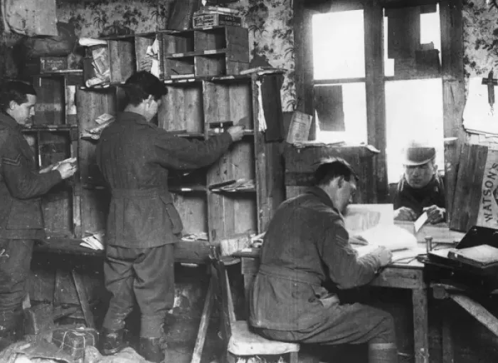 Framed Print : Australian Field Post Office, Henencourt, France, WW1 Framed Print : Australian Field Post Office, Henencourt, France, WW1