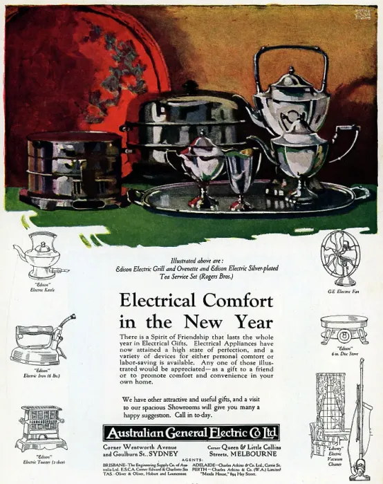 Framed Print : Australian General Electric Advertisement Framed Print : Australian General Electric Advertisement