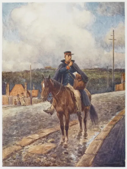 Framed Print : Australian Postman Framed Print : Australian Postman