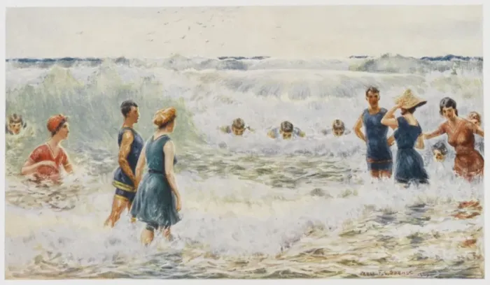 Framed Print : Australian Swimmers Framed Print : Australian Swimmers