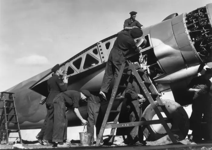 Framed Print : Australians Check Planes Framed Print : Australians Check Planes