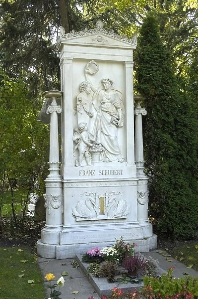 AUSTRIA. Vienna. Cemetery. Tomb of Franz Schubert
