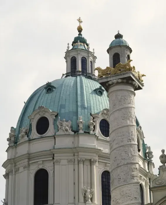 Framed Print : Austria. Vienna. Karlskirche (St. Charless Church) Framed Print : Austria. Vienna. Karlskirche (St. Charless Church)