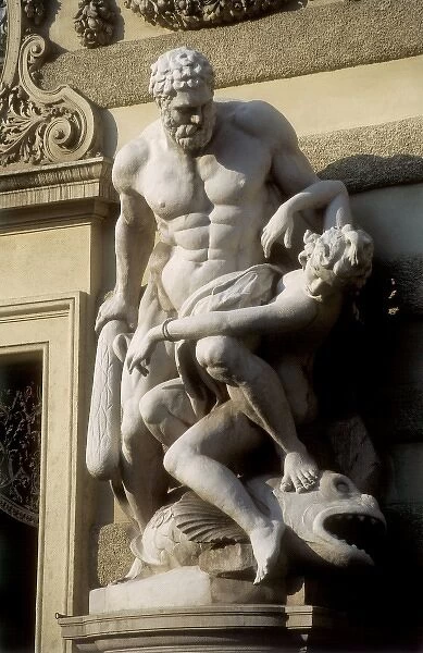 AUSTRIA. VIENNA. Vienna. Sculptural detail of