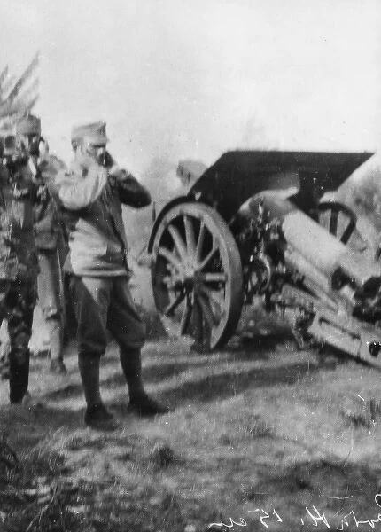 Austrian 15cm howitzer in Galicia, Eastern Front, WW1