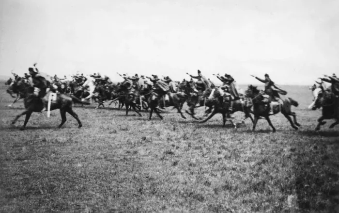 Framed Print : Austrian 7th Uhlans attacking, Galicia, WW1 Framed Print : Austrian 7th Uhlans attacking, Galicia, WW1
