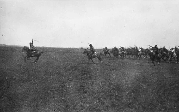 Austrian 7th Uhlans attacking, Galicia, WW1