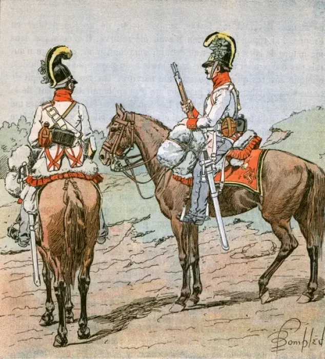 Framed Print : Austrian Dragoons Framed Print : Austrian Dragoons